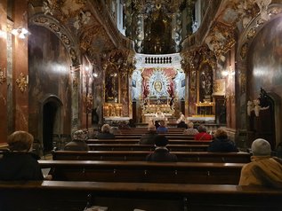 Asamkirche beim Gedenkgottesdienst