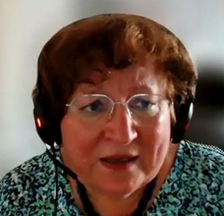 Michaela Rychlá bei ihren Ausführungen.